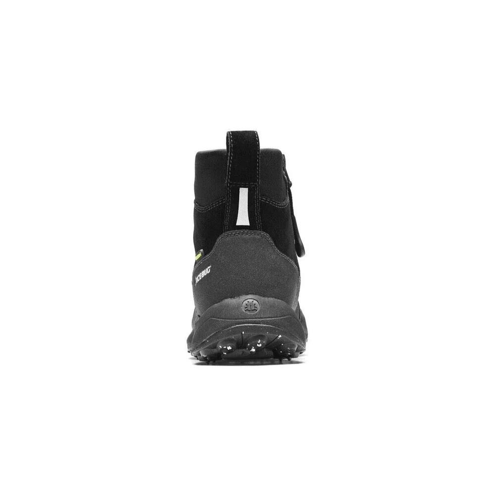 New ICEBUG Metro2 BUGrip Snow Boots Black Men Sz 10 Warm Traction Studs Comfort